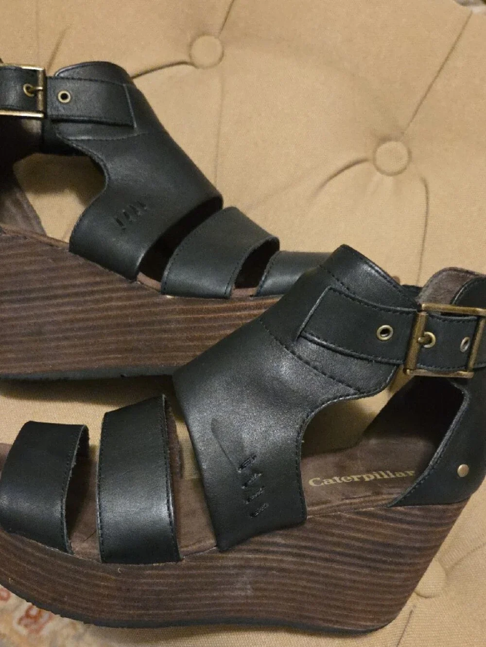 Caterpillar chunky wedge